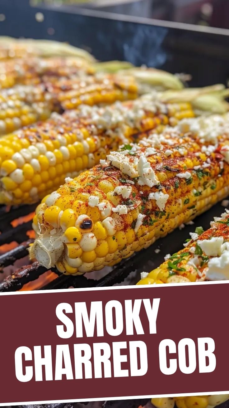 Close-up of grilled corn on the cob (Elote) with cheese and sauce