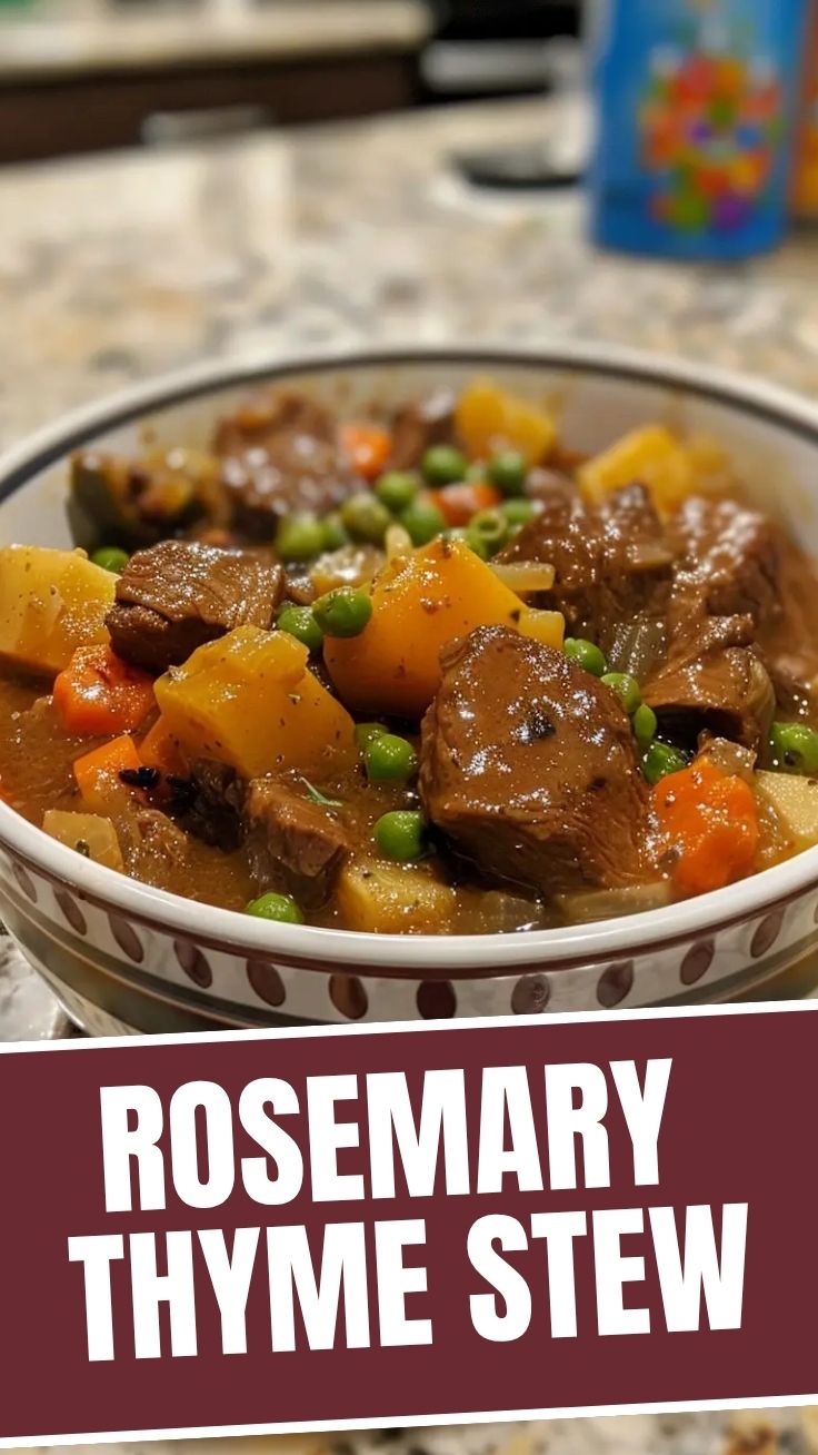 A steaming bowl of hearty beef stew with vegetables