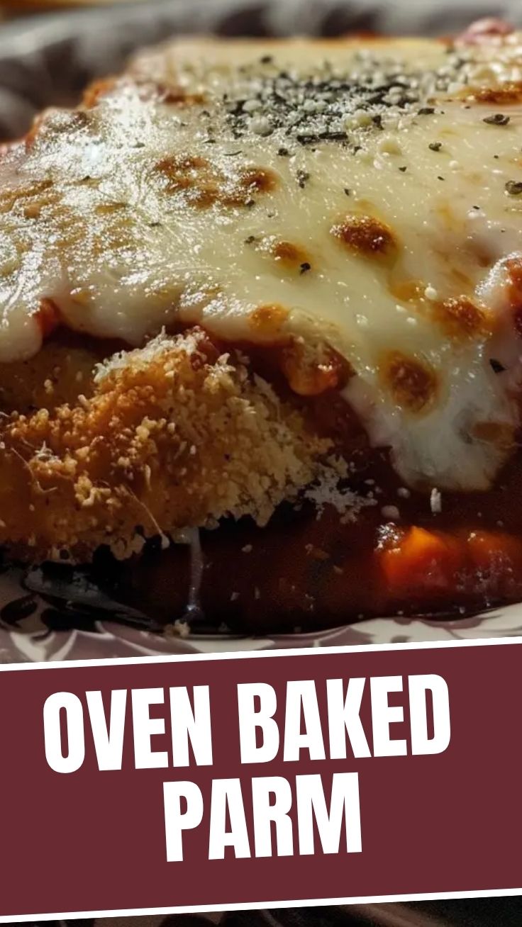 A plate of savory chicken parmesan topped with melted cheese and marinara sauce.