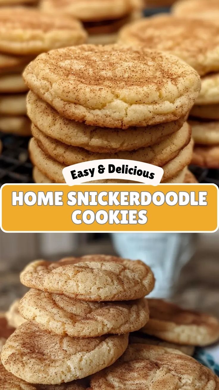 A plate of fresh snickerdoodle cookies, soft and coated in cinnamon-sugar.
