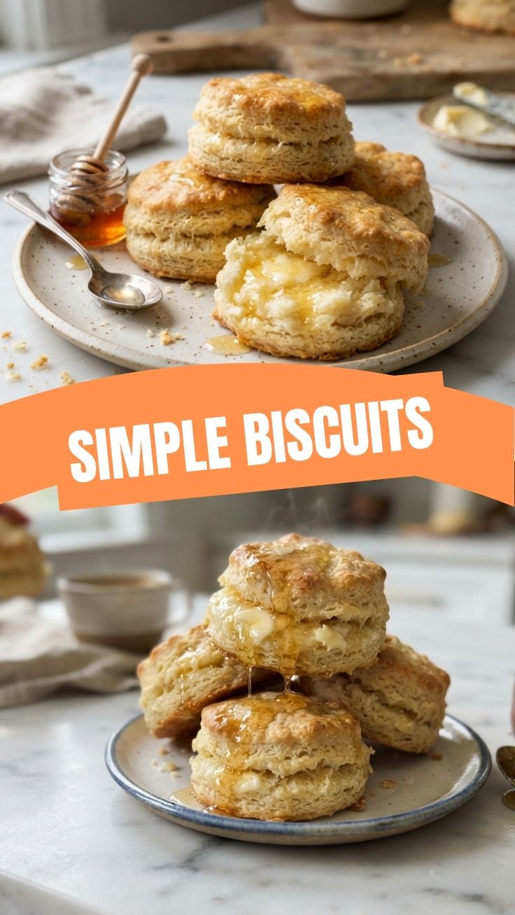 A basket of freshly baked golden brown biscuits